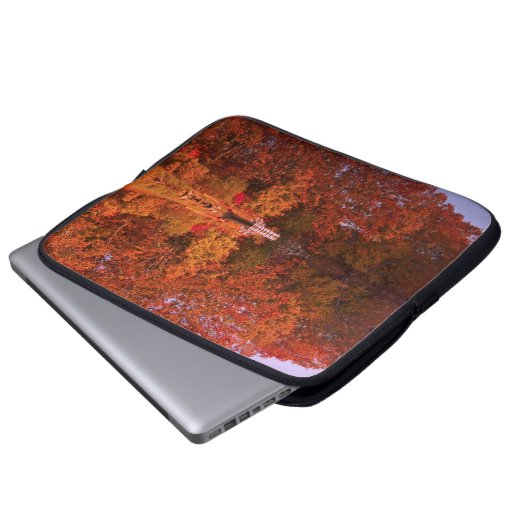 Überlegungen im Herbst Laptopschutzhülle (Vorne Knopf)