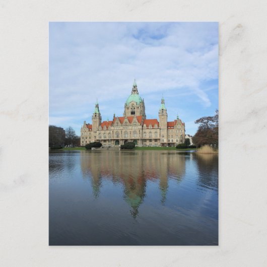 Überlegungen - Rathaus - Hannover Deutschland Postkarte (Vorderseite)