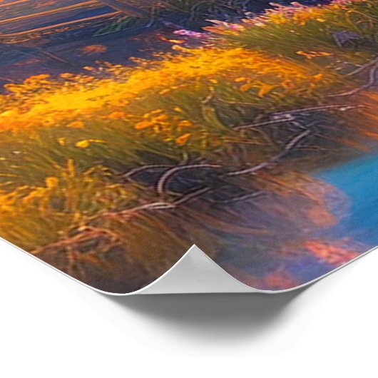 Überlegungen zu den Bergen Poster (Ecke)