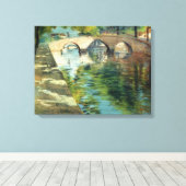 Überlegungen zu den Gewässern eines Kanals Leinwanddruck (Insitu (Holzboden))