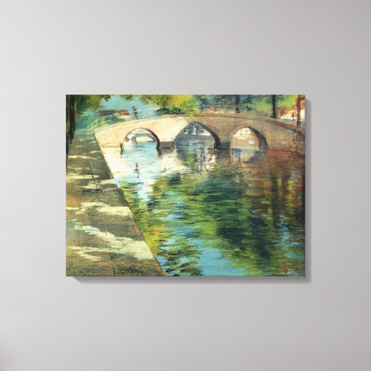 Überlegungen zu den Gewässern eines Kanals Leinwanddruck (Vorderseite)