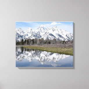 Überlegungen zu den großen Tetons Leinwanddruck