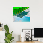 Überlegungen zu einem maltesischen Boot in Sliema Poster (Heimbüro)