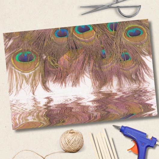 Überlegungen zu Pfauenfedern Seidenpapier