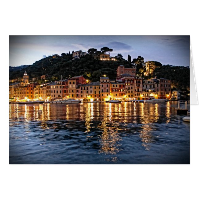 Überlegungen zu Portofino, Italien - Karte (Vorderseite (Horizontal))