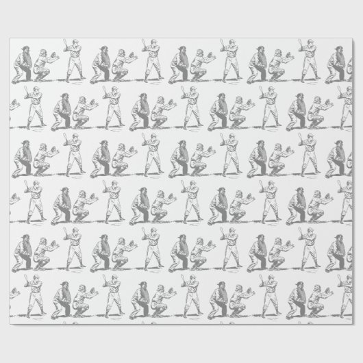 Überlegungen zum Baseball Geschenkpapier (Flach)