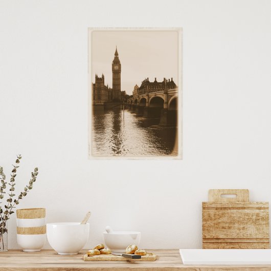 Überlegungen zum Big Ben Poster (Küche)