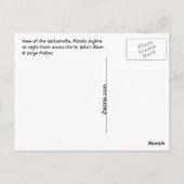 Überlegungen zum Fluss Jacksonville Postkarte (Rückseite)