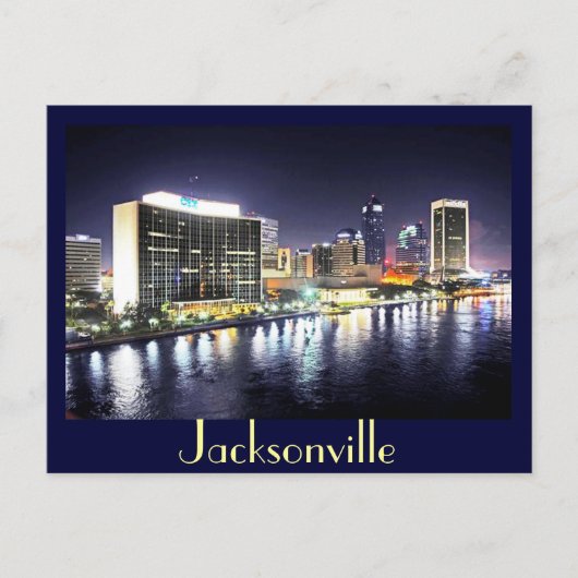 Überlegungen zum Fluss Jacksonville Postkarte (Vorderseite)