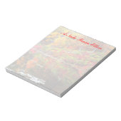 Überlegungen zum Herbstmerkomaterial Notizblock (Rotiert)