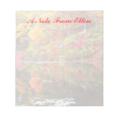 Überlegungen zum Herbstmerkomaterial Notizblock (Vorderseite)