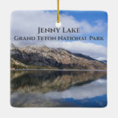 Überlegungen zum Jenny Lake Grand Teton Nationalpa Keramikornament (Rückseite)