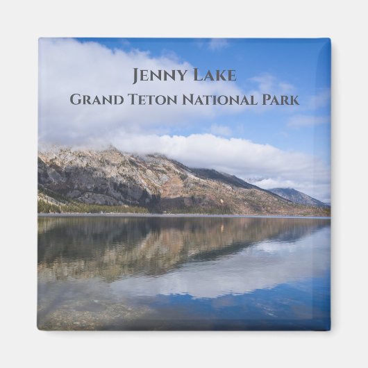 Überlegungen zum Jenny Lake Grand Teton Nationalpa Magnet (Vorne)