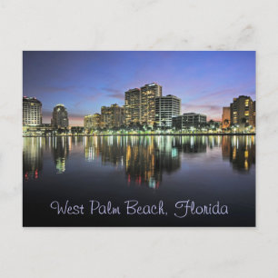 Überlegungen zum Strand von West Palm, Florida Postkarte