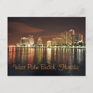 Überlegungen zum Strand von West Palm, Florida Postkarte