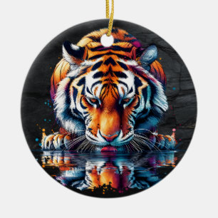 Überlegungen zum Trinkwasser von Tiger Keramik Ornament