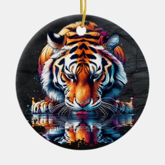 Überlegungen zum Trinkwasser von Tiger Keramik Ornament (Vorne)