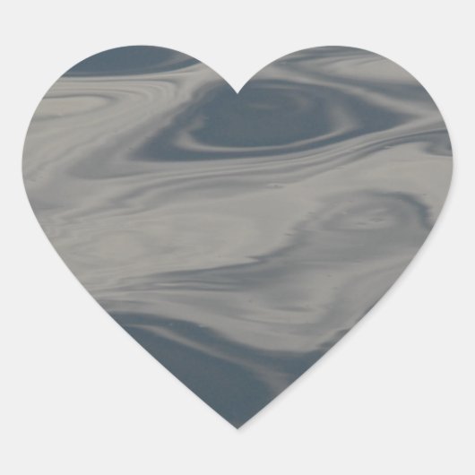 Überlegungen zum Wasser Herz-Aufkleber (Vorderseite)
