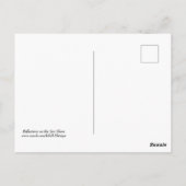 Überlegungen zur Meeresküste Postkarte (Rückseite)