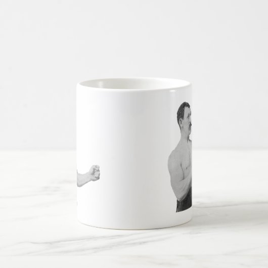 Übermäßig männlicher Mann Meme Kaffeetasse (Mittel)