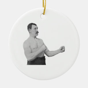 Übermäßig männlicher Mann Meme Keramik Ornament
