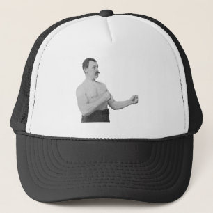 Übermäßig männlicher Mann Meme Truckerkappe