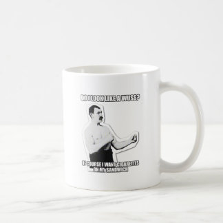Übermäßig schlägt männlicher Mann wieder! Kaffeetasse