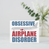 Übermäßige Flugzeugstörung Postkarte (Stehend Vorderseite)