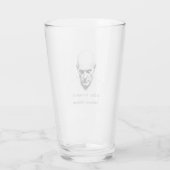 Übermäßige Gedanken? Premium Edition Glas (Rückseite)