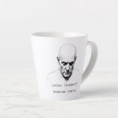 Übermäßige Gedanken? Premium Edition Milchtasse (Rechte Ecke)