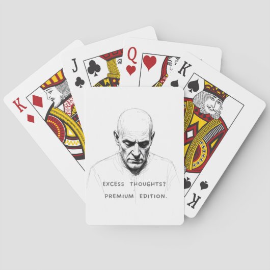Übermäßige Gedanken? Premium Edition Spielkarten (Rückseite)