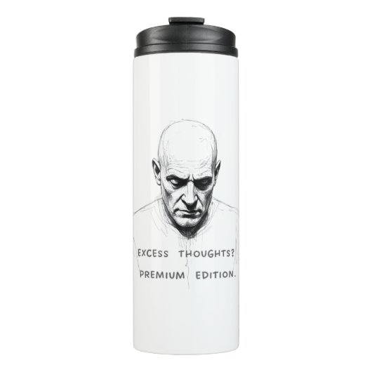 Übermäßige Gedanken? Premium Edition Thermosbecher (Vorderseite)
