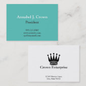 Übermäßiges aquamarines Firmenlogo Visitenkarte (Vorne/Hinten)