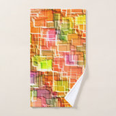 Übermäßiges Durcheinander geprägter Quadratzoll Badhandtuch Set (Handtuch)