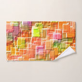 Übermäßiges Durcheinander geprägter Quadratzoll Badhandtuch Set (Handtuch)