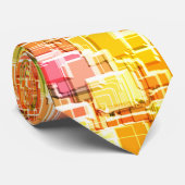 Übermäßiges Durcheinander geprägter Quadratzoll Krawatte (Gerollt)