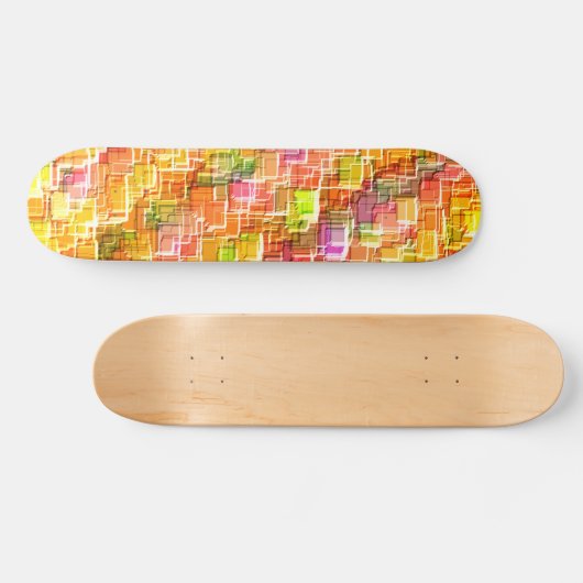 Übermäßiges Durcheinander geprägter Quadratzoll Skateboard (Horizontal)
