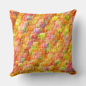 Übermäßiges Durcheinander von geprägten quadratisc Kissen (Rückseite)