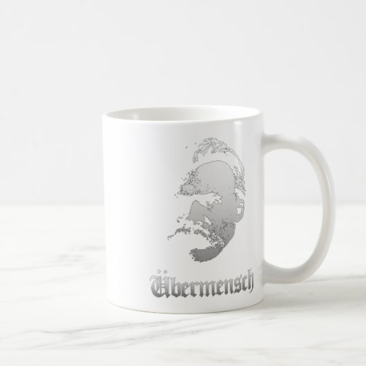 Ubermensch – Friedrich Nietzsche Best German Philo Kaffeetasse (Rechts)
