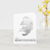 Ubermensch - Friedrich Nietzsche Best German Philo Karte (Gelbe Blume)