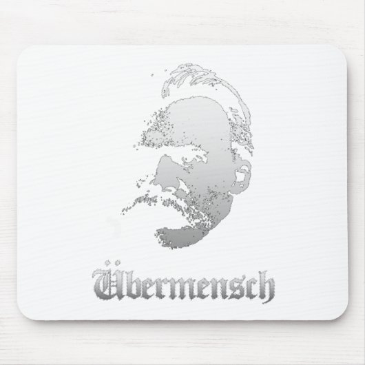 Ubermensch – Friedrich Nietzsche Best German Philo Mousepad (Vorne)