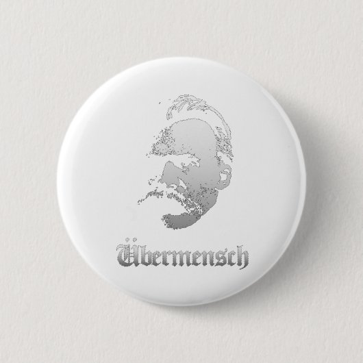 Übermensch – Friedrich Nietzsche Bester Deutscher Button (Vorderseite)