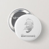 Übermensch – Friedrich Nietzsche Bester Deutscher Button (Vorne & Hinten)