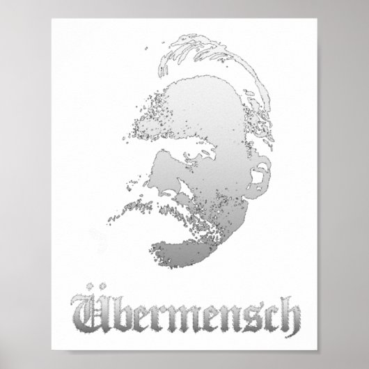 Übermensch – Friedrich Nietzsche Bester Deutscher Poster (Vorne)