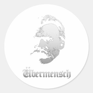 Übermensch – Friedrich Nietzsche Bester Deutscher Runder Aufkleber