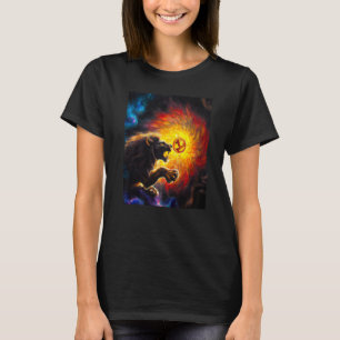 ÜBERMENSCH LION gegen Dragon Nietzche impressioni T-Shirt
