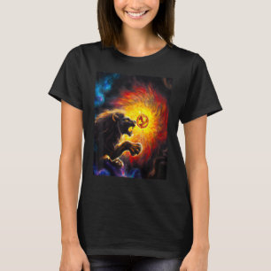 ÜBERMENSCH LÖWE gegen den Drachen Nietzche impress T-Shirt