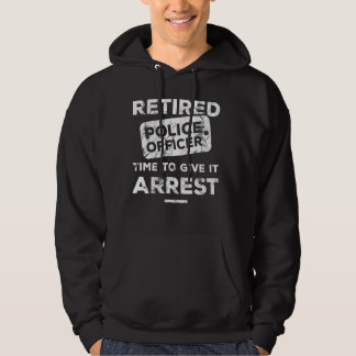 Übermüdete Polizeibeamte Zeit, um sie zu verhaften Hoodie