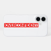 Übermütiger Stempel iPhone 16 Hülle (Rückseite (Horizontal))
