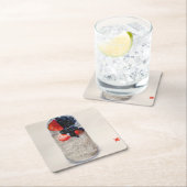 Übernachtshäuser Rechteckiger Pappuntersetzer (Vor Ort)